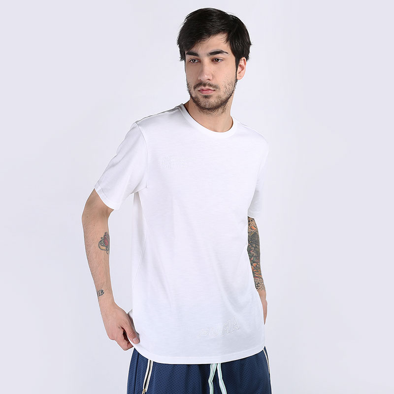 мужская белая футболка PUMA Pull Up SS Tee 59874004 - цена, описание, фото 1